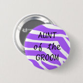 Tante van de brutomassa ronde button 5,7 cm (Voorkant /achterkant)