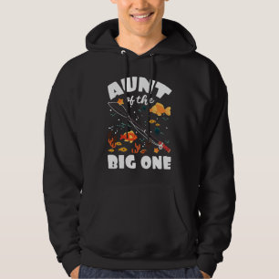 Tante van de grote één-verjaardag Vist thema dag n Hoodie