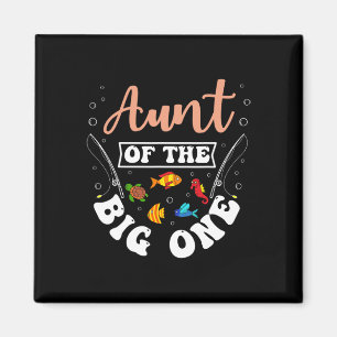 Tante van de Grote Vist verjaardagsfeestje Bday CE Magneet
