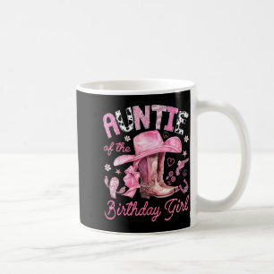 Tante van de jarige dame roze cowgirl western koffiemok