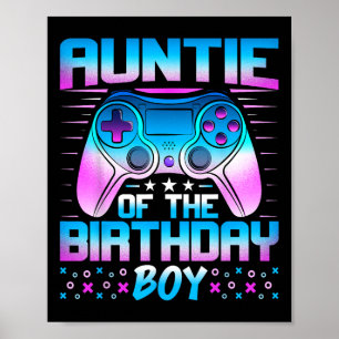 Tante van de jarige jongen - bijpassende videogame poster