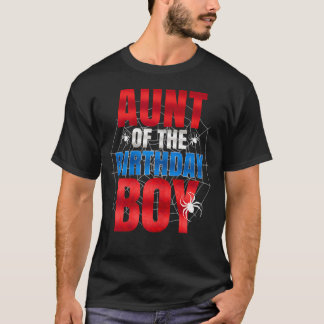 Tante van de jarige met bijpassende familie spin t-shirt
