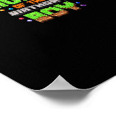 Tante van de jarige Pixel Gaming Videogame F Poster (Hoek)