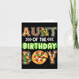 Tante van de jongen verjaardag jongen pizza liefhe kaart