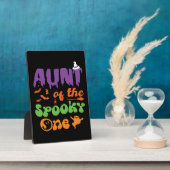 Tante van de Spooky One Halloween Family Matching Fotoplaat (Zijkant)