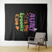 Tante van de Spooky One Halloween Family Matching Wandkleed (In Situ (horizontaal))