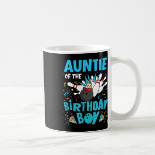 Tante van de verjaardag Boy Bowling Bowler familie Koffiemok