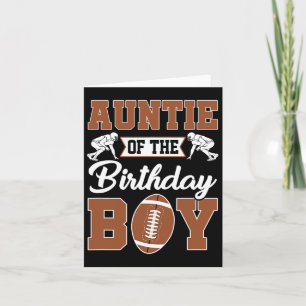 Tante van de verjaardag Boy Football Party Family Kaart