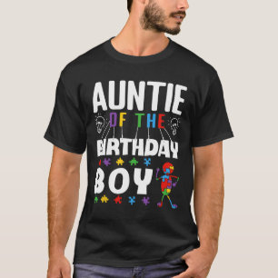 Tante van de Verjaardag Jongen Autisme Bewustzijns T-shirt