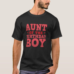 Tante van de verjaardag jongen bijpassende familie t-shirt