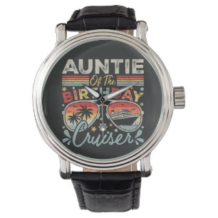 Tante van de verjaardagscruiser vakantie Vintage Horloge