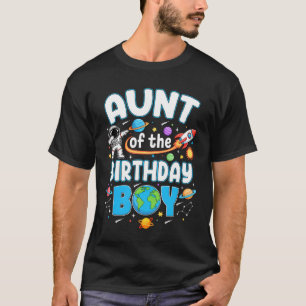 Tante Van De Verjaardagsjongen Astronaut Familie R T-shirt