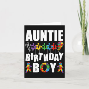 Tante van de verjaardagsjongen Autisme Bewustzijn Kaart