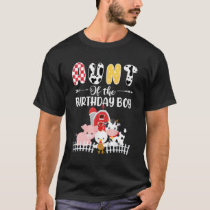 Tante van de Verjaardagsjongen Boerderij Barnyard T-shirt