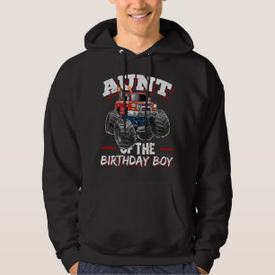 Tante van de Verjaardagsjongen Monstertruck Verjaa Hoodie