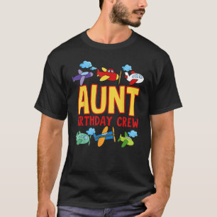 Tante van de Verjaardagsjongen Vliegtuigbemanning  T-shirt