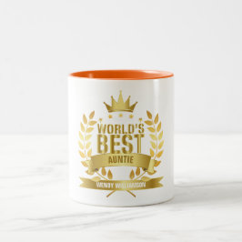 Tante van de Wereld, Fun Goud Tante Tweekleurige Koffiemok