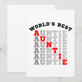 Tante van de Wereld Kaart (Voorkant / Achterkant)