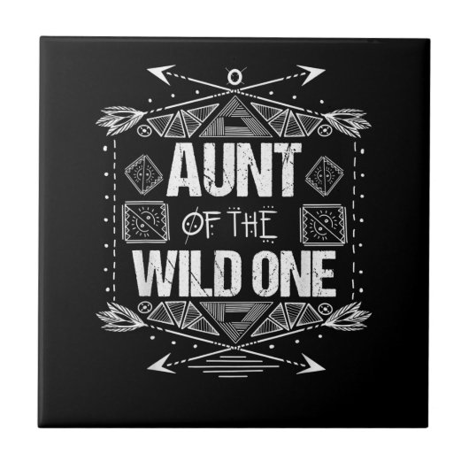 tante van de Wilde 1-jarige gift Tegeltje (Voorkant)
