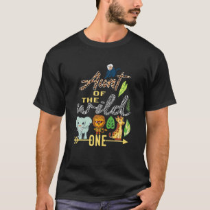 tante van de wilde dierentuin Birthday Safari T-shirt