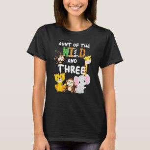 tante van de wilde en drie dierentuin Birthday Saf T-shirt