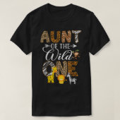 tante van de Wilde One Zoo Birthday Safari Oerwoud T-shirt (Design voorkant)