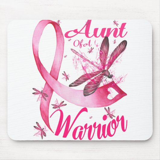 Tante van een dragonfly-borstkanker van de Warrior Muismat (Voorkant)