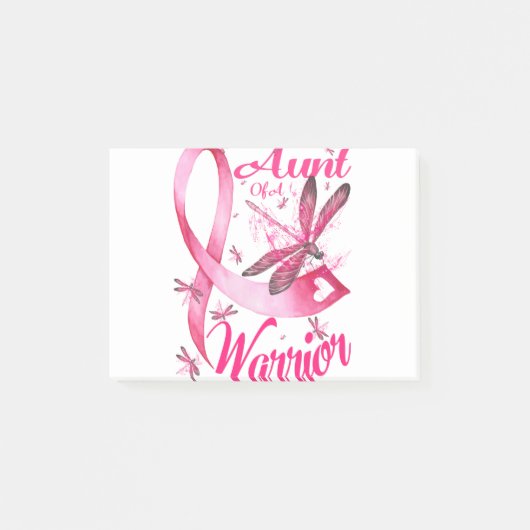Tante van een dragonfly-borstkanker van de Warrior Post-it® Notes (Voorkant)