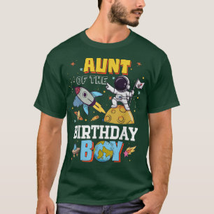 Tante van het 'Birthday Astronaut Boy Space Theme  T-shirt