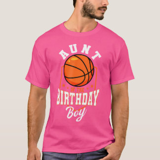Tante van het Birthday Boy Basketball Theme Bday P T-shirt