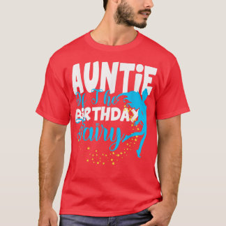 Tante van het Birthday Fairy Fantasy Birthday Squa T-shirt