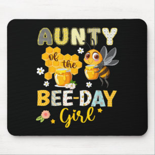 Tante van het verjaardagsmeisje met bij Funny Bee  Muismat