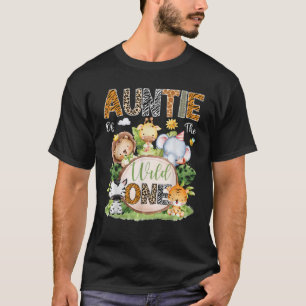 Tante van het Wilde Een 1e verjaardag Kinder Safar T-shirt