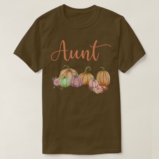 tante van Little Pumpkin First Birthday Autumn Pum T-shirt (Design voorkant)