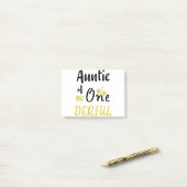 Tante van MR Onederful Grappige 1e Verjaardag T-Sh Post-it® Notes (Op bureau)