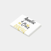 Tante van MR Onederful Grappige 1e Verjaardag T-Sh Post-it® Notes (Schuin)