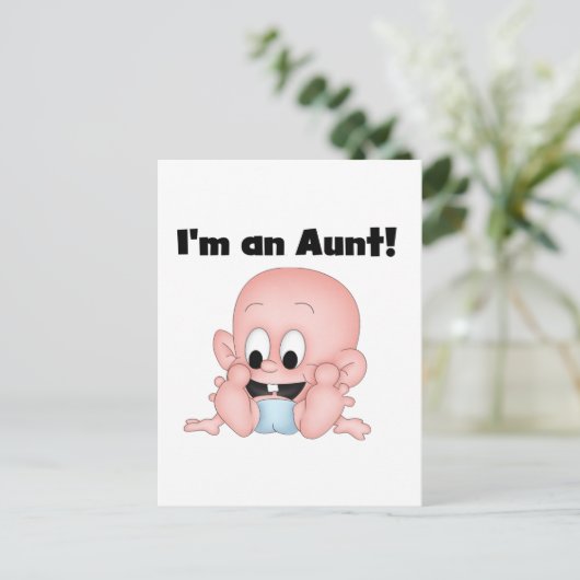 Tante van Nieuwe Neef Tshirts en Giften Briefkaart (Staand voorkant)