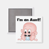 Tante van Nieuwe Neef Tshirts en Giften Magneet (Voorkant / Achterkant)