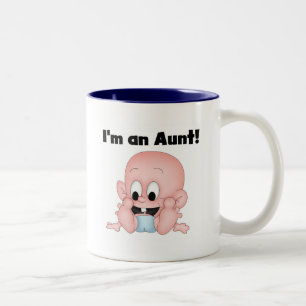 Tante van Nieuwe Neef Tshirts en Giften Tweekleurige Koffiemok