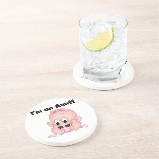 Tante van Nieuwe Nicht T-shirts en geschenken Zandsteen Onderzetter (Zijkant)