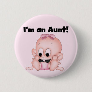 Tante van Nieuwe Nicht Tshirts en geschenken Ronde Button 5,7 Cm