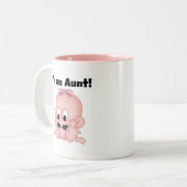 Tante van Nieuwe Nicht Tshirts en geschenken Tweekleurige Koffiemok (Voorkant links)