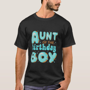Tante van Verjaardag Jongen Donut Party Matching V T-shirt