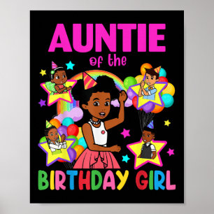 Tante van verjaardagsmeisje Gracie Verjaardagspopp Poster