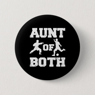 Tante van zowel karate als voetbal vechtsporten sp ronde button 5,7 cm