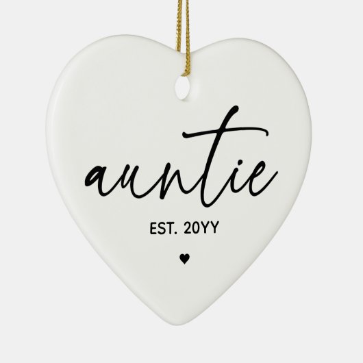 tante Vast Elegant Typografie New tante Keramisch Ornament (Rechts)