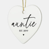 tante Vast Elegant Typografie New tante Keramisch Ornament (Links)