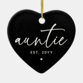 tante Vast Elegant Typografie New tante Keramisch Ornament (Voorkant)