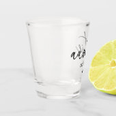 tante Vast Elegant Typografie New tante Shot Glas (Links)