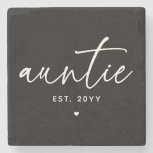tante Vast Elegant Typografie New tante Stenen Onderzetter